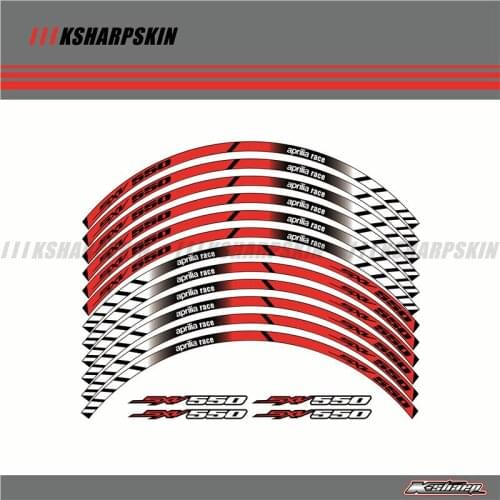 12 X Thick Edge Outer Rim Sticker Stripe Wheel Decals FIT ALL FOR aprilia sxv550