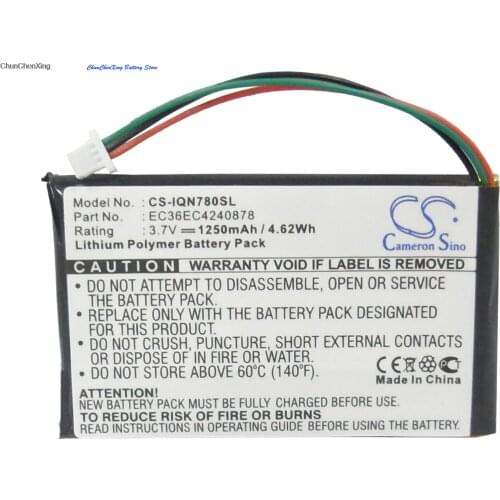 Cameron Sino 1250mAh Battery EC36EC4240878 for Garmin Nuvi 780, 780T, 785, 785T