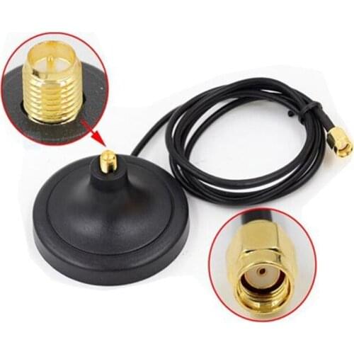 Wi-Fi Antenna Magnetic Stand Base RP SMA Connector with 1.5m Extension Cable