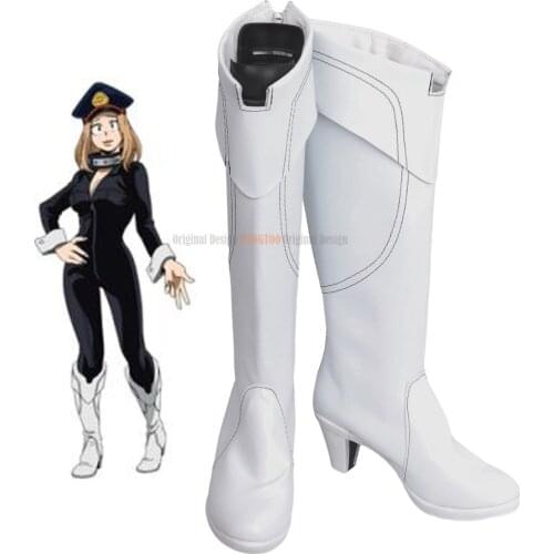 Camie Utsushimi Cosplay Boots Boku no Hero Academia Cosplay White Shoes My Hero Academia Cosplay Custom Made