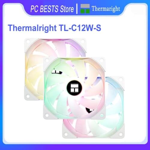 Thermalright TL-C12W-S TL-C12RW-S 120mm 3in1 ARGB CPU cooler fan 5V 3PIN silent Computer Case cooling fan with 17 colorful modes