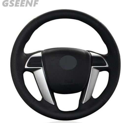 DIY Steering Wheel Cover For Honda Crosstour 2012 Pilot 2009-2015 Odyssey 2011-2017 Accord 8 2008-2012 Black Artificial Leather
