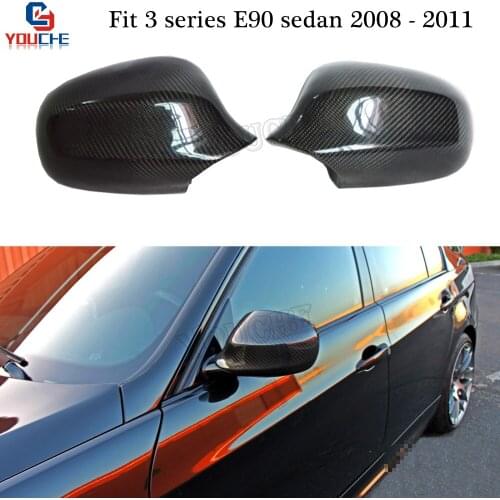 E90 LCI Carbon Fiber Mirror Cover for BMW E90 E91 3 Series Sedan Wagon 2008 - 2011 316i 320i 325i 328i 335i Side Door Mirror Cap
