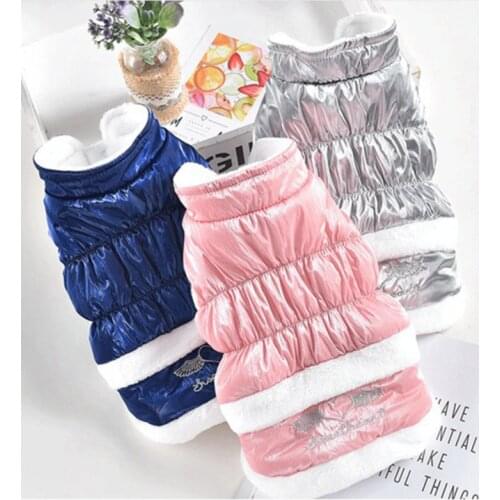 Sweet Angel Winter Small Dog Flannel Cotton Clothes for Chihuahua Pomeranian Shih Tzu maltese Poodle Bichon Clothes Pet Clothing