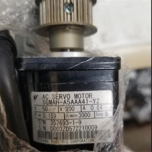 Used Tested Working SGMAH-A5AAA41-Y2 AC SERVO MOTOR