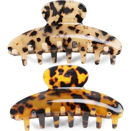 Vintage Tortoise Shell Hair Claw - Hair Ornaments for Women Girls French Design Hair Accessory Jewelry Tiara Wedding Party Wear