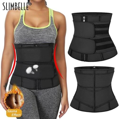 100% Latex Rubber Waist Trainer Corset Trimmer Slimming Belt for Women Weight Loss Waist Cincher Body Shaper Slimmer Shapewear