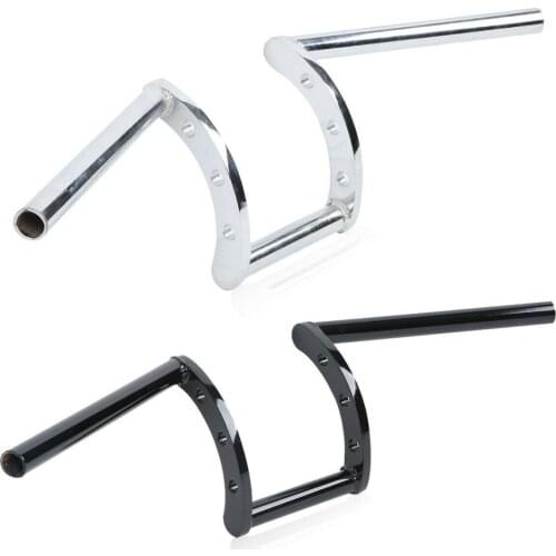 Motorcycle Z-Bars 1" Handlebars For Harley Touring Custom Bobber Chopper Sportster Softail Dyna