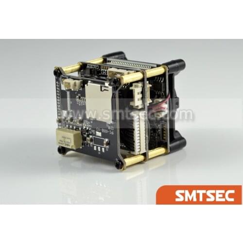 Motorized Zoom Auto IRIS 5MP IP Camera Module SD/TF Card Slot IMX178 Hi3516D Audio Security PCB Board With Cable (SIP-E178DMTC)