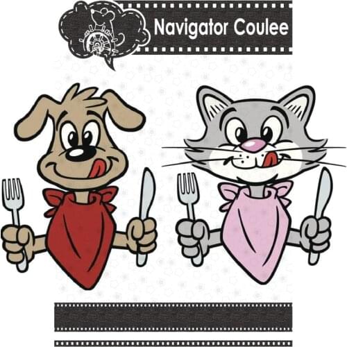 New animal kitty puppy metal cutting mold and stamp mold for scrapbook decoration card layered photo album background DIY crafts