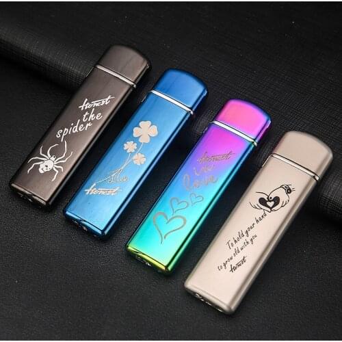 Honest New Mini Slender Butane Gas Inflatable Lighter Flint Grinding Wheel Open Flame Metal Cigarettes Smoking Gift