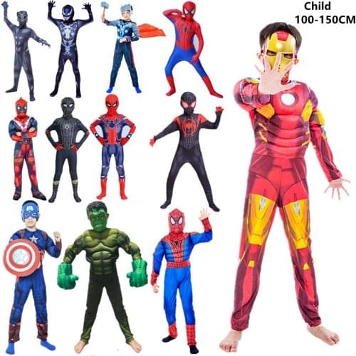New Year child The film Cosplay Costume Anime superhero Boy Girl Halloween Muscle clothing Child dress up