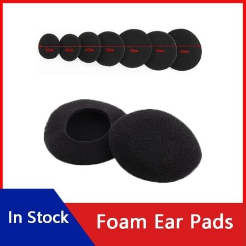 Foam Ear Pads Thicken Sponge Replacement Cushions Covers Earphones For Headphones 35mm 40mm 45mm 50mm 55mm 60mm 65mm Protection