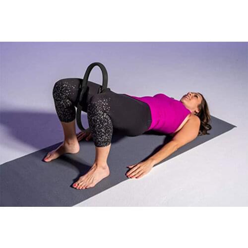 Yoga Pilates Magic Circle PilatesUltra Fit Exercise Resistance Fitness Toning Ring Workout Fitness Circles with Double Grip Hand