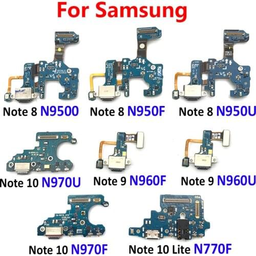 USB Charging Port Board Flex Cable Connector For Samsung Galaxt Note 8 9 10 Lite N950F N950U N9500 N650F N650u N970F N970U N770F