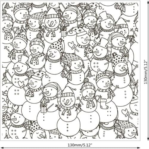 Snow Man Transparent Clear Silicone Stamp Seal For DIY Scrapbooking Photo Album Decorative R7RC