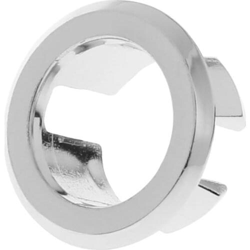 Bathroom Basin Sink Overflow Ring Six-foot Round Insert Chrome Hole Cover Cap X6HD