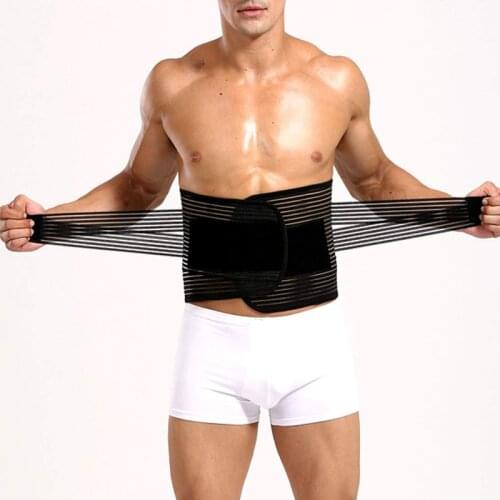 M L XL XXL Waist Trimmer Belt Slim Body Sweat Wrap for Stomach Back Lumbar Support Breathable Mesh and Dual Adjustable Straps