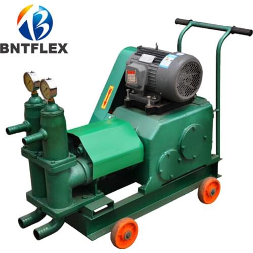 BW80-6 Piston-type mortar slurry pump 7.5KW cement small double-cylinder tunnel high pressure grouting pump