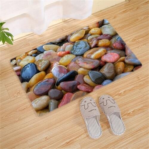Nordic Kitchen Mat Bedroom Entrance Doormat Home Hallway Floor Decoration Living Room Carpet Cobblestone Bathroom Anti-Slip Rug