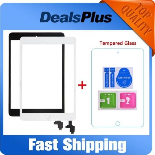 Replacement New Touch Screen Digitizer with IC+Home Button+Flex Cable For iPad Mini 1 A1432 A1454 A1455 Mini 2 A1489 A1490 A1491