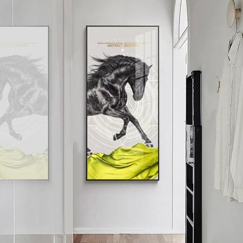 Modern Horse Canvas Painting Animal Posters And Prints Art Wall Picture For Living Room Nordic Decor High Definition Unstretched
