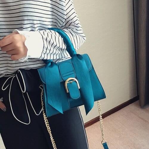 Women Chains Flap Bag Luxury Bowknot Messenger Bags High Quality Designer Ladies Fashion Solid Color Shoulder Bag Female Handbag