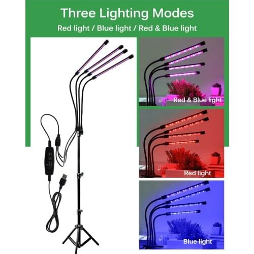 DC5V Led Grow Light Full Spectrum Phyto Lamp For Plants With Bracket Uv Lamp Indoor Flower Seeds Growbox Grow Tent