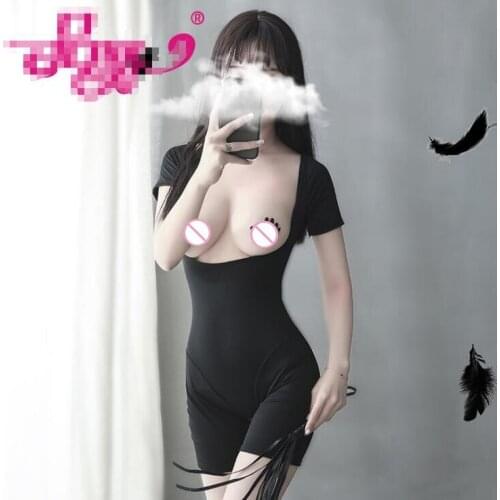 Slim tights with open chest and open crotch Sexy one-piece underwear Sexy Lingerie