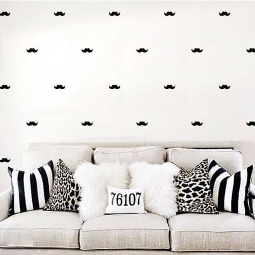 Vinyl Mustache Removable Wall Stickers,Birthday Baby Shower Decorations,Cup Decals, Wedding Envelope Sticker Seals