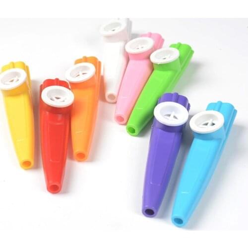 1Pcs Plastic Cartoon Harmonica Flute Children Party Instrument Gift Music Strike Accompaniment Childrens Kazoo W9D2