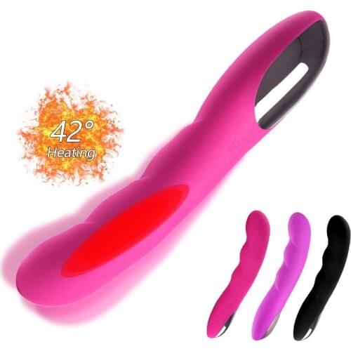 10 Speed Vibrator Sex Toys Heating vibrator 42 degrees Soft Silicone for Women dildo Clit G spot Stimulate Vibrator