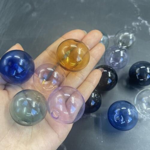 300-1000pcs 30mm Color glass wish bottle Bubble vial Necklace pendant globe charm glass dome beads DIY jewelry finding supplies
