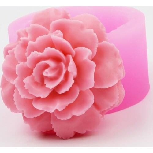 3d flower silicone soap mold Handmade Cake Flower Fondant Decoration DIY Soap Making Silicone Mold