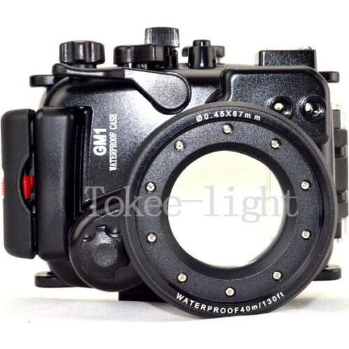 40 meters 130ft Underwater Waterproof Housing Diving Camera Case Bag for Panasonic GM1 12-32mm lens