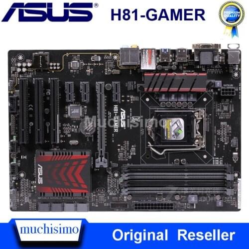 Asus H81-GAMER Motherbaord LGA 1150 Core i7/i5/i3 DDR3 16GB Intel H81 PCI-E 2.0 Original Desktop Asus H81 Mainboard 1150 Used