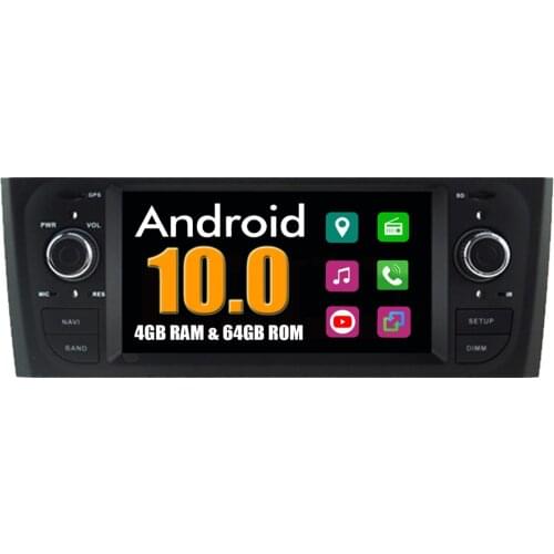 RoverOne Car Multimedia Player For Fiat Grande Punto Linea Octa Core Android 10.0 Radio GPS Navigation Central Multimedia