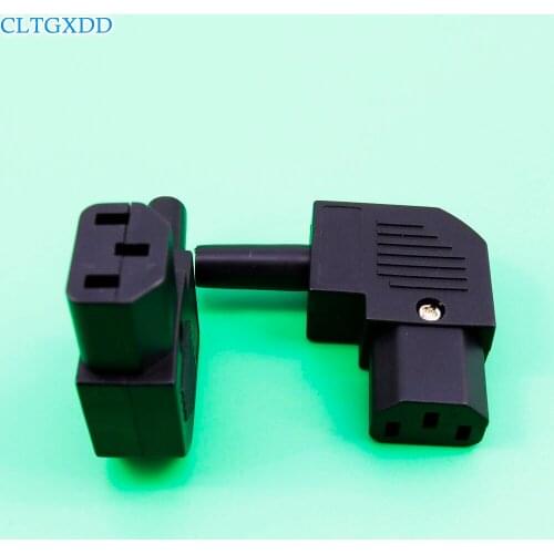 Cltgxdd Electrical Socket c14 90 degree bend Power Adapter socket conversion convert plug Adapter