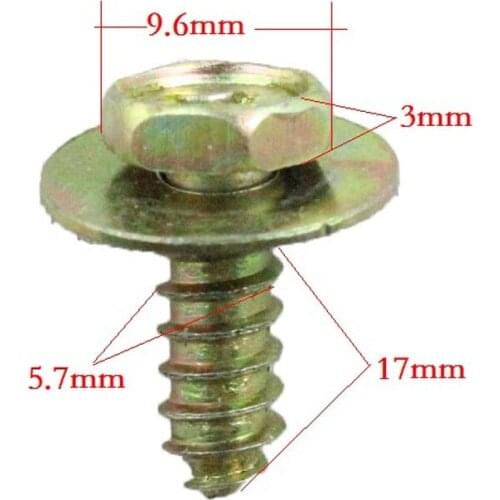 KE LI MI Metal Body Screw Interior Fender Panel Rivet Auto Trim Fastener Clip