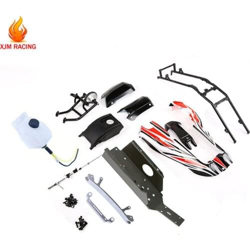 Conversion Kit Fit for Original Baja with Plastic Roll Cage for 1/5 Rovan Q-BAJA Rc Car Parts