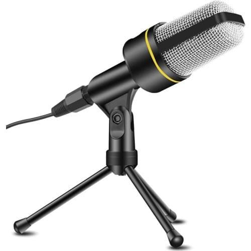 Condenser Microphone Professional Recording Microphone with Tripod Stand for Broadcasting,Chat,Video Conference,YouTube