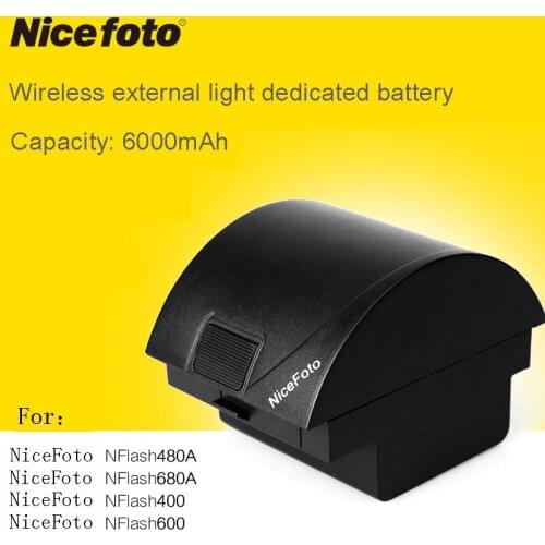 Nicefoto outside flashlights TTL680C 680A classic 400 HS600 480A680A HS600TTL480C n6 nflash600 lithium battery