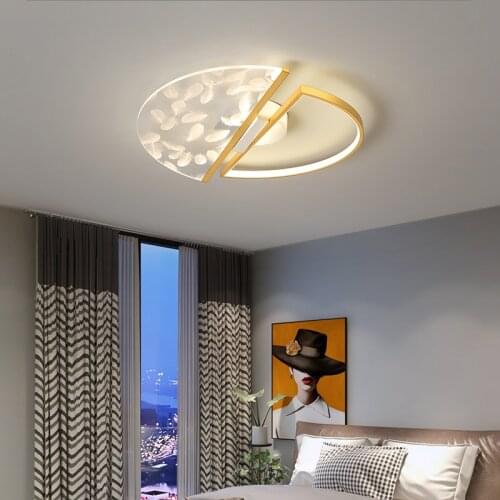Minimalism new design Modern led Ceiling Lights for Living room Bedroom Dining room study Gold finished Ceiling Lamp led fixture