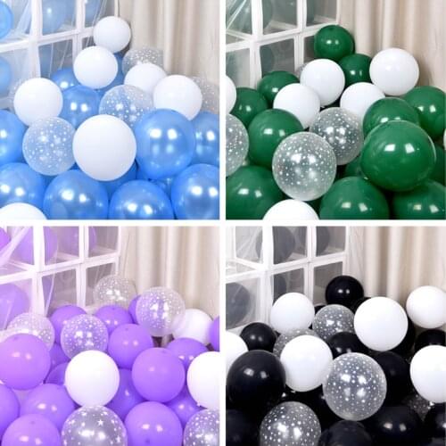 10pcs 12 inch Latex Balloon Set Star Clear Pink Gold Balloons Wedding Decorations Baby Shower Birthday Party Supplies Home Deco