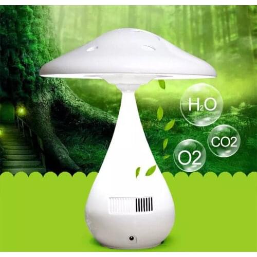 USB LED Desk Lamp Rechargeable Stepless Dimming Air Purifier Mushroom Table Lights Lighting Eyes-protecting Night Light