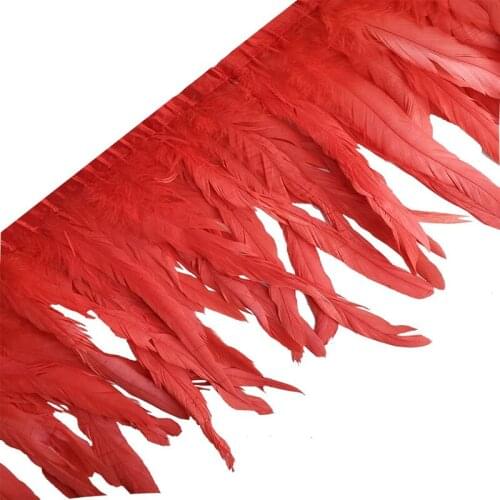 1meters Natural pheasant Rooster Tail Feathers for crafts Trims DIY decoration feathers for jewelry making Dress plumas 25-30cm