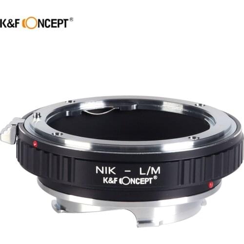 K&F CONCEPT Lens Adapter Ring for Nikon AI Lens to Leica M LM Mount Camera M8 M7 M6 M5 Nikon-L/M