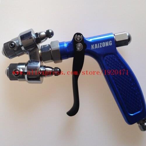 Silver Mirror Dual Head Spray Gun Silvering Plating Chrome Spray Gun Double Head Two Component Stainless Steel
