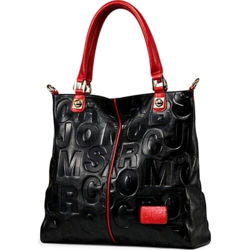 Brand Designer Fashion Genuine Leather Tote Womens Messenger bags Handbag Soft Cow Leather Shoulder Crossbody Female bag New