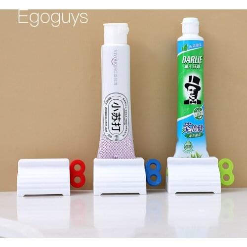 Toothpaste Squeezer Tube Cosmetics Rolling Squeezing Dispenser Oral Care Bathroom Supplies Cleanser Press Tooth Paste Holder